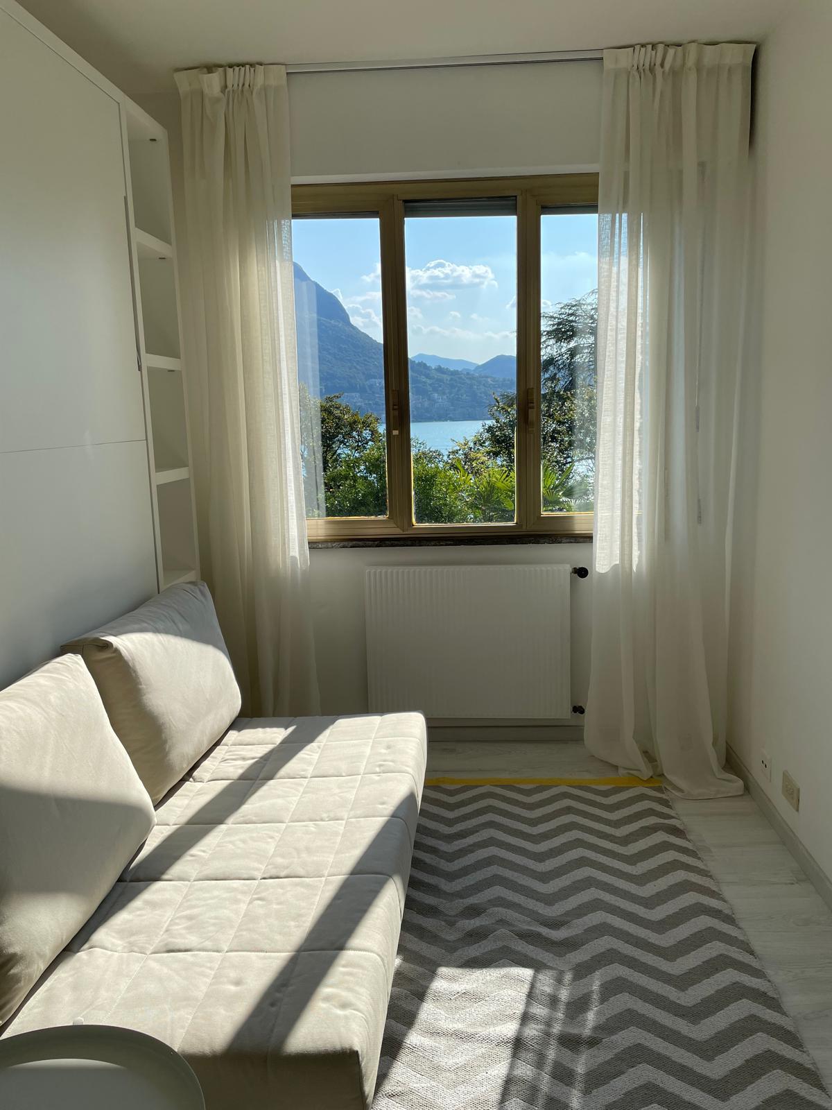 LUGANO – CASTAGNOLA – Vendesi moderno monolocale, zona residenziale parziale vista lago